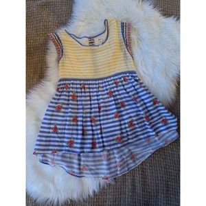 Matilda Jane peplum striped tank size XS